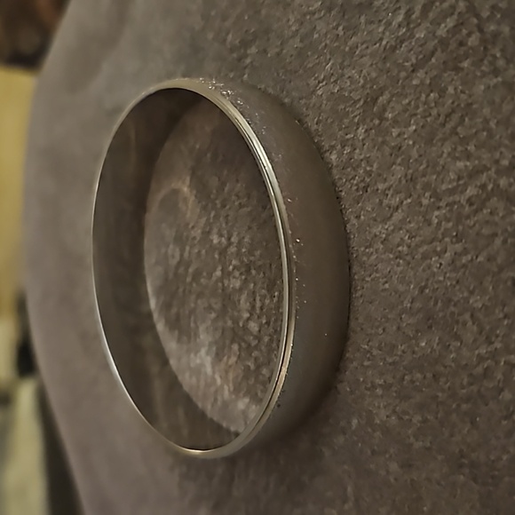 VTG ANSON Silvertone Stardust Bangle Bracelet - Picture 2 of 6